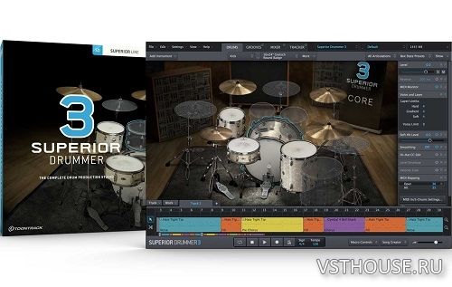 Toontrack - Superior Drummer 3 3.0.1 STANDALONE, VSTi x64 + SDX Core