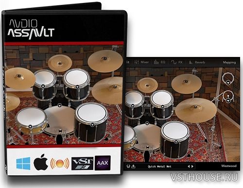 Audio Assault - Westwood Drums 1.0.0 VSTi, RTAS, AAX, AU WIN.OSX