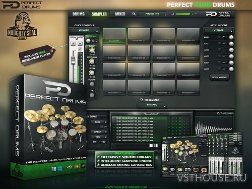 Naughty Seal Audio - Perfect Drums 1.5.0 VSTi, VSTi3, AAX, AU WIN.OSX