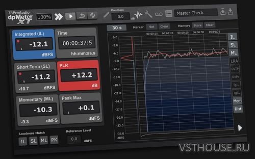 TBProAudio - dpMeterXT v1.2.3 CE-V.R VST, VST3, RTAS, AAX x86 x64