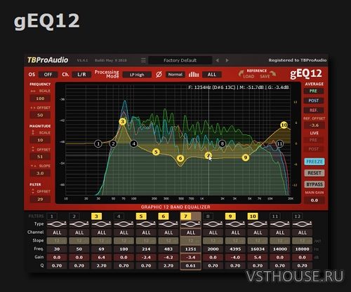 TBProAudio - gEQ12 1.4.1 VST, VST3, RTAS, AAX x86 x64