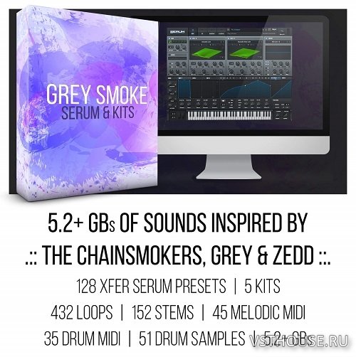 Surge Sounds - Grey Smoke (MIDI, WAV, SERUM)