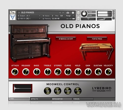 Lyrebird Sounds - Old Pianos (KONTAKT)