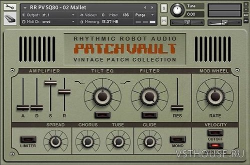 Rhythmic Robot Audio - PatchVault SQ-80 Factory Set (KONTAKT)