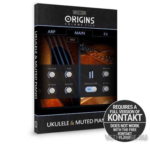 Sonuscore - Origin Series vol. 5 UKULELE & MUTED PIANO (KONTAKT)