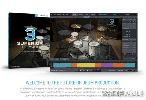 Toontrack - Superior Drummer 3.1.6 STANDALONE, VSTi, AAX x64