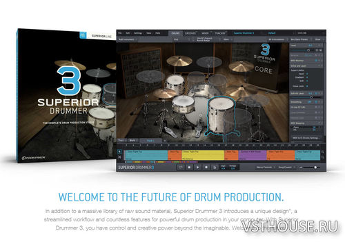 Toontrack - Superior Drummer 3.1.7 STANDALONE, VSTi, AAX x64