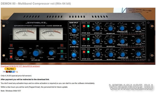 Synthblitz Audio - Demon 80 v1.2 VST x64