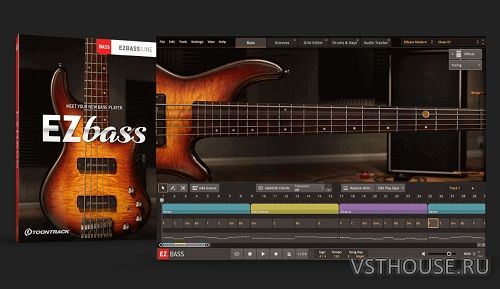 Toontrack - EZbass 1.0.5 STANDALONE, VSTi, AAX x64 UPDATE ONLY