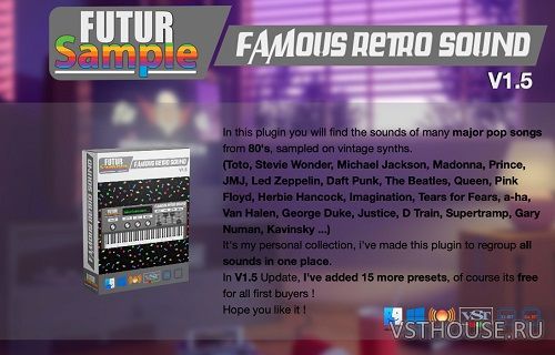 FUTUR Sample - Famous Retro Sound 1.0 VSTi, VSTi3, AUi WIN.OSX