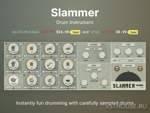 Klevgrand - Slammer 1.0 VSTi, VSTi3, AAX x64