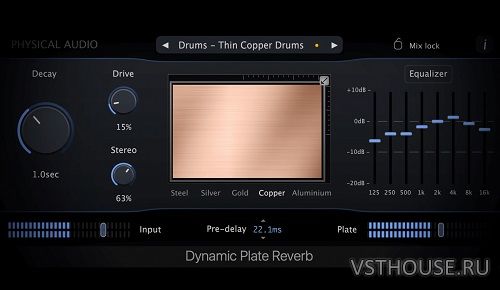 Physical Audio - Dynamic Plate Reverb 3.1.3 VST3, AAX x64