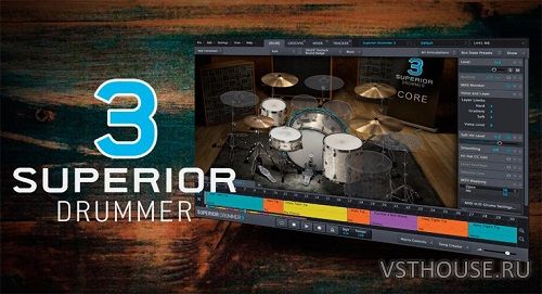 Toontrack - Superior Drummer 3 v3.2.6 Update STANDALONE, VSTi, AU x64