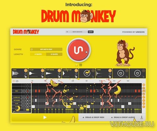 Unison - Drum Monkey 1.0.150 VSTi, VSTi3, AAX x64