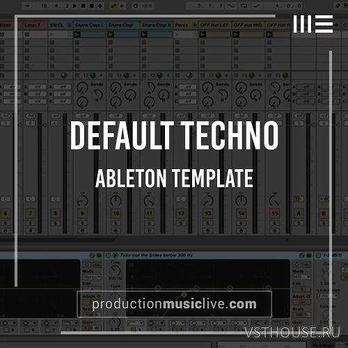 Production Music Live - Default Template for Techno (ABLETON,WAV)