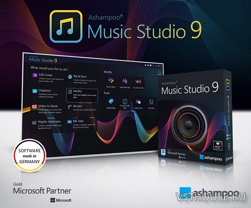Ashampoo - Music Studio 9.0.1.4 RePack (& Portable) by TryRooM [2022,