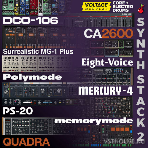 Cherry Audio - Synth + FX Bundle STANDALONE, VSTi, VSTi3, AAX x64