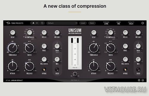 Tone Projects - Unisum Mastering Compressor v1.1.3 VST3, AAX x86 x64