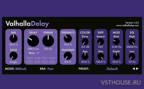 ValhallaDSP - Valhalla Delay v2.5.0 VST, VST3, AAX x64 R2R