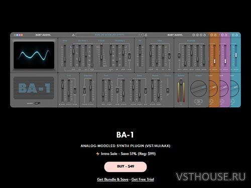 BABY Audio - BA-1 v1.1.0 SAL, VSTi, VST3i, AAX, AU WIN.OSX x86 x64