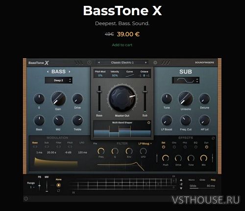 SoundFingers - BassTone X v1.0.0 VSTi3, AAX x64 R2R