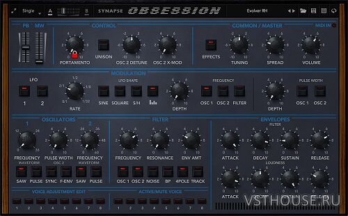 Synapse Audio - Obsession v1.2.4 VSTi, VSTi3, AAX x64 Synapse Audio - Obsession v1.2.4 VSTi, VSTi3, AAX x64