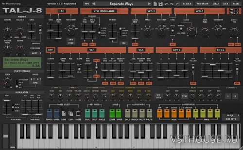Togu Audio Line - TAL-J-8 v2.0.5 VSTi, VSTi3, AAX, CLAP x64