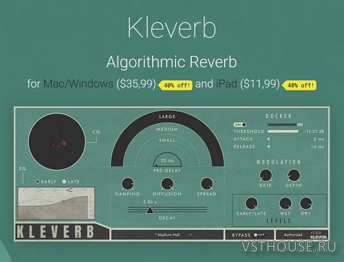 Klevgrand - Kleverb 1.0.0 VST, AAX x64