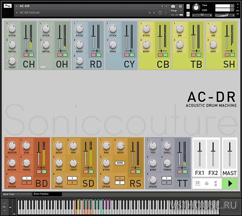 Soniccouture - AC-DR Acoustic Drum Machine 1.5 (KONTAKT)