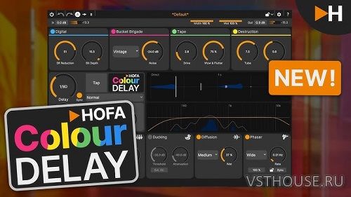 HOFA - Colour Delay v1.0.0 VST3, AAX [R2R]