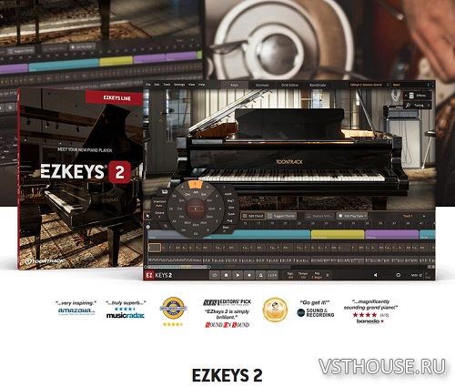 Toontrack - EZkeys 2 v2.1.0 SAL, VST3i, AAX, AUi WIN.OSX x64