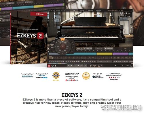 Toontrack - EZkeys 2.1.1 Update STANDALONE, VSTi3, AAX x64