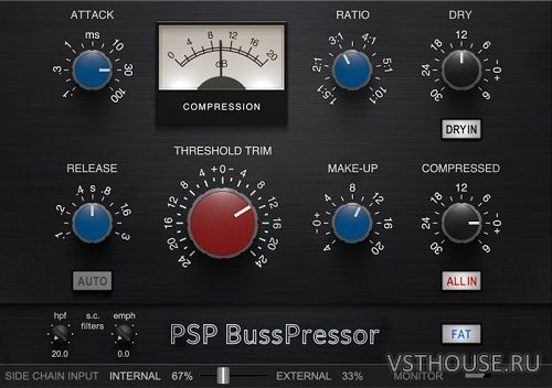 PSPaudioware - PSP BussPressor v2.0.0 VST, VST3, AAX х64 [R2R]