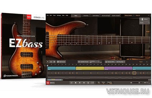Toontrack - EZbass 1.3.1 Update STANDALONE, VSTi, VSTi3, AAX, AU