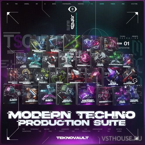 Teknovault - Modern Techno Production Suite (WAV)