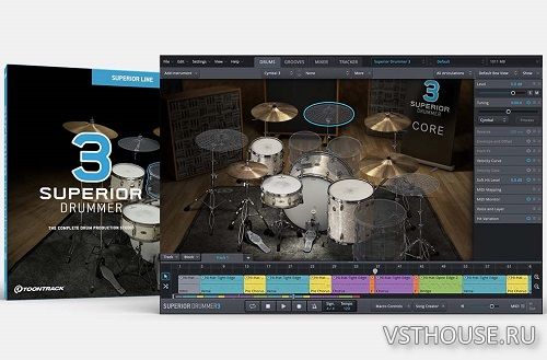 Toontrack - Superior Drummer 3.4.1 STANDALONE, VSTi, VSTi3, AAX, AU