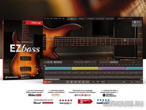 Toontrack - EZbass 1.3.2 Update STANDALONE, VSTi, VSTi3, AAX, AU