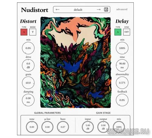 Nudist Audio - Nudistort v1.2.4 VST3, AAX x64 [MOCHA]