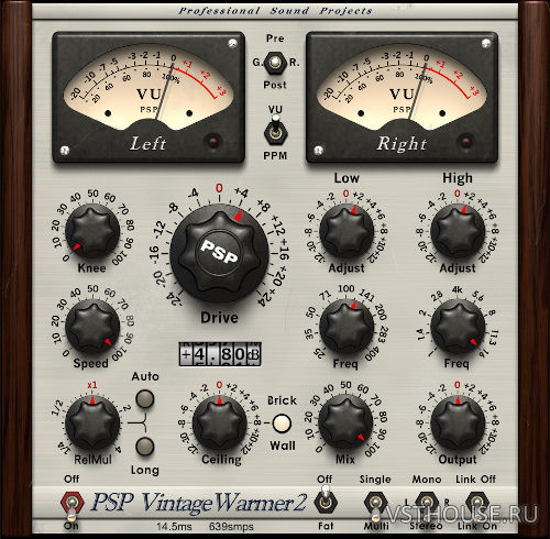 PSPaudioware - PSP VintageWarmer2 v2.10.5 VST, VST3, AAX x64 [R2R]