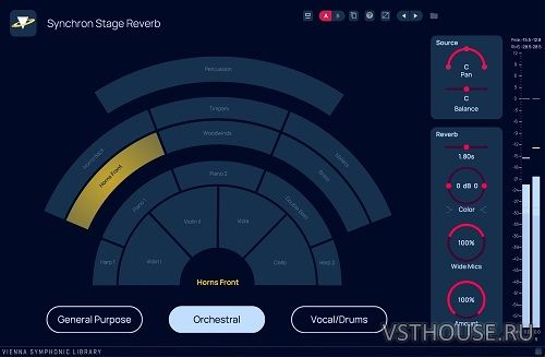 VSL - Synchron Stage Reverb v1.1.591 VST, VST3, AAX х64 [R2R]