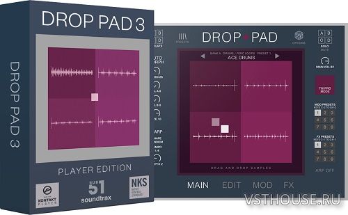 Sub51 Soundtrax - Drop Pad 3 (KONTAKT) Sub51 Soundtrax - Drop Pad 3 (KONTAKT)