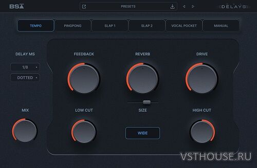 Black Salt Audio - BSA Delays v1.0.12 VST3, AAX x64 [SEnki]