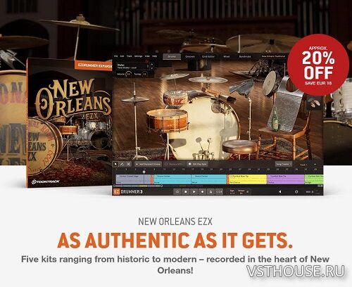 Toontrack - New Orleans EZX Library Update v1.0.1 (WIN.OSX)