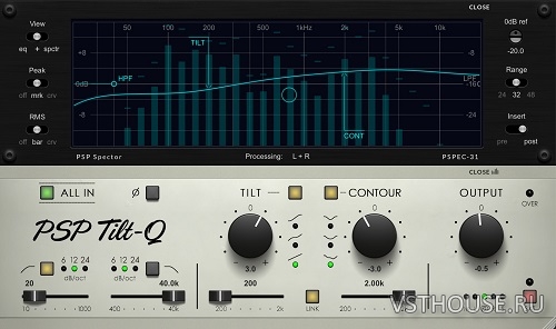 PSPaudioware - PSP Tilt-Q v1.0.0 VST, VST3, AAX х64 [R2R]