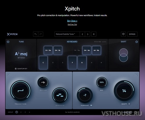 Nuro Audio - Xpitch v1.5.1 VST3, AAX x64 [R2R]