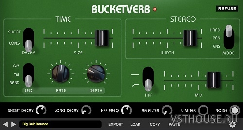 ReFuse Software - Bucketverb v1.3.0.1 VST3, AAX x64 [R2R]
