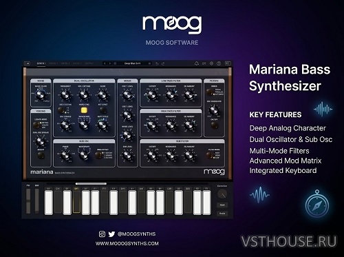 Moog Music - Mariana v1.2.0 VST3, AAX, SAL х64 [R2R]