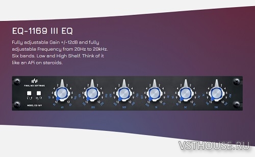 Final Mix Software - EQ-1169 III EQ v.3.0.0 VST, VST3, AAX, AU Final Mix Software - EQ-1169 III EQ v.3.0.0 VST, VST3, AAX, AU