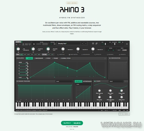 MAP Audio - Rhino3 v.1.3.3 STANDALONE, VSTi3 x64
